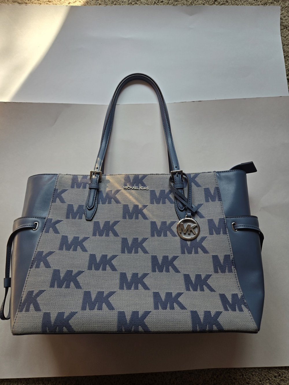 Michael Kors Blue  Canvas Tote